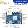 Orange Geeekpi Oranžinis Pi 5 Plus 16gb Lpddr4/4x Rockchip Rk3588 8 branduolių 64 bitų vienos plokštės kompiuteris su emmc lizdu, Opi 5 Plus metalinis korpusas su ventiliatoriumi, oficialus Oranžinis Pi 5v 4a maitinimo šaltinis, skirtas Oranžinis Pi 5 Plus