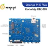 Orange Geeekpi Oranžinis Pi 5 Plus 16gb Lpddr4/4x Rockchip Rk3588 8 branduolių 64 bitų vienos plokštės kompiuteris su emmc lizdu, Opi 5 Plus metalinis korpusas su ventiliatoriumi, oficialus Oranžinis Pi 5v 4a maitinimo šaltinis, skirtas Oranžinis Pi 5 Plus