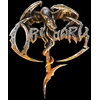 Orange Obituary - Juodas and Halloween Oranžinis Galaxy Merge