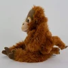 Orange Toys Uni-toys Oranžinio Beždžionės Pliušinis Žaislas Su Kūdikiu, 28 cm