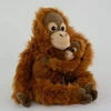 Orange Toys Uni-toys Oranžinio Beždžionės Pliušinis Žaislas Su Kūdikiu, 28 cm