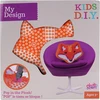 Orb - dekoratyvinė pagalvėlė lapė - 14235 - plush craft - oranžinė - pasidaryk pats - vaikiškas žaislas - mano dizainas - kūrybiškumas - dekoracija - meninė veikla - 25.5 x 25.5 - nuo 5 metų