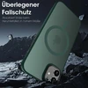 Orda magnetinis dėklas, skirtas iphone 11 6.1 colio, suderinamas su magsafe, permatomas matinis galinis dangtelis, plonas, atsparus smūgiams, apsauginis, žalias
