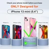 Oretech magnetinis dėklas, skirtas iphone 13 mini, mobiliojo telefono dėklas iphone 13 mini, suderinamas su mag-safe, su 2 ekrano apsaugomis, atsparus smūgiams, atsparus įbrėžimams, apsauginis dėklas, skaidrus dėklas