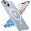 Oretech magnetinis dėklas, skirtas iphone 13 mini, mobiliojo telefono dėklas iphone 13 mini, suderinamas su mag-safe, su 2 ekrano apsaugomis, atsparus smūgiams, atsparus įbrėžimams, apsauginis dėklas, skaidrus dėklas