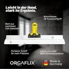 Orgaflix profesionali paviršiaus mentelė 600 mm (60 cm) su užapvalintais kampais gipso kartonui, nerūdijančio plieno ašmenys, 2k minkšta rankena, mentelės įrankis, lengvas aliuminis, plati mentelė, sienų mentelė - pagaminta