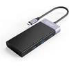 Orico usb šakotuvas 3 prievadų mini nešiojamas didelės spartos usb skirstytuvo adapteris su 1 usb 3.0 ir 2 usb 2.0 (juodas)