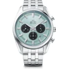 Orient Stretto Solar Chronograph 40mm Sky Mėlyna Dial Steel Band vyriškas laikrodis Ra-tx0304l10b mėlynas, mėlynas, šiuolaikiškas