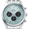 Orient Stretto Solar Chronograph 40mm Sky Mėlyna Dial Steel Band vyriškas laikrodis Ra-tx0304l10b mėlynas, mėlynas, šiuolaikiškas