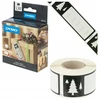 Originalios Dymo Lw šventinės etiketės su eglute dovanoms, 28x89mm, 130vnt.