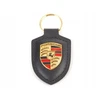 Originalus raktų pakabukas su porsche emblema - juoda natūrali oda wap0500900e