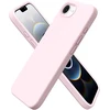 Ornarto silikoninis dėklas, skirtas iphone 16e (2025) 6.1 colio, plonas mobiliojo telefono dėklas iphone 16e, pagamintas iš skysto silikono, atsparus įbrėžimams ir smūgiams apsauginis dėklas iphone 16e dėklas (2025) - rožinis