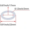 Othmro silikoniniai o žiedai 17 mm id 23 mm od 3 mm pločio tarpinė, 10 vnt.