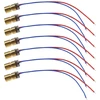 Ototec 20 vnt. raudonas lazerinis diodas 5v 650nm mažiau nei 5mw raudono taško lazerio galvutės diodas lygio matuokliui grunto instrumentas 75mm ilgio
