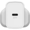 Otterbox Usb-c Uk įkroviklis 20 W, greito įkrovimo funkcija išmaniesiems telefonams ir planšetiniams kompiuteriams, atsparus smūgiams ir tvirtas, baltas
