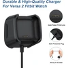 Oumida įkrovimo laidas, suderinamas su Fitbit Versa 2 įkrovikliu, 96 cm / 3,14 pėdos Usb C įkrovimo stotelės laidas, skirtas Fitbit Versa 2 (juodas)