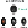 Oumida įkrovimo laidas, suderinamas su Fitbit Versa 2 įkrovikliu, 96 cm / 3,14 pėdos Usb C įkrovimo stotelės laidas, skirtas Fitbit Versa 2 (juodas)