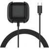 Oumida įkrovimo laidas, suderinamas su Fitbit Versa 2 įkrovikliu, 96 cm / 3,14 pėdos Usb C įkrovimo stotelės laidas, skirtas Fitbit Versa 2 (juodas)