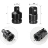 Oumuik Socket adapteris, įskaitant 3/8 į 1/2, 1/4 į 3/8, 3/8 į 1/4, 1/2 į 3/8 colio smūginio veržliarakčio adapterį, kampinį adapterio lizdo veržliarakčio adapterį