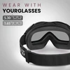 Outdoormaster Otg slidinėjimo akiniai vyrams ir moterims, snieglenčių akiniai, akiniai nuo sniego, 100% apsauga nuo Uv spindulių, slidinėjimo akiniai nešiojantiems akinius, akiniai nuo rasojimo snieglentininkams