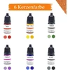 Ovaletta žvakių spalva, 6 spalvos, žvakių spalva, žvakių spalvos žvakių liejimui, žvakių vaško spalva, žvakių vaško spalva, 6 x 5 ml