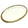 Ovali porcelianinė lėkštė Gold Dream 25,5x17cm