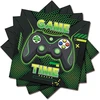 Ovanda Servetėlės „game On“, 20 vnt., žaidimų gimtadienio vakarėlio popierinių servetėlių dekoracija, gimtadienio dekoracija, popierinės servetėlės berniukams, vaikų gimtadienio vakarėliui, berniukų žaidimų vakarėlio gimtadienio tema