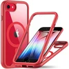 Owkey dėklas, skirtas iphone se 2020/2022 (iphone se 2/3), iphone 8/7 magnetinis apsauginis dėklas, skirtas mag-safe su integruota ekrano apsauga, 360 laipsnių telefono dėklas, skirtas iphone se 2/3/iphone 8/7