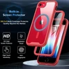Owkey dėklas, skirtas iphone se 2020/2022 (iphone se 2/3), iphone 8/7 magnetinis apsauginis dėklas, skirtas mag-safe su integruota ekrano apsauga, 360 laipsnių telefono dėklas, skirtas iphone se 2/3/iphone 8/7