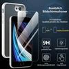 Owkey dėklas, skirtas iphone se 2020/iphone se 2022 (iphone se 2/3), iphone 8/iphone 7 dėklas su [1 x 9h apsauginiu stiklu], apsauginis dėklas, silikoninis matinis plonas telefono dėklas, skirtas iphone 8/7/6s/6
