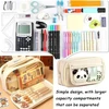 Ozxvxzo Kawaii 2-in-1 minkštas silikoninis penalas, mielas penalas-stovas su ištraukiamu rašiklio laikikliu mokyklai, biurui, mergaitėms, paaugliams (rudasis lokys), E, paprastumas