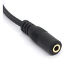 Paauksuotas 3,5 mm lizdas į 2 Rca kištukus audio stereo Y skirstytuvo kabelis Av adapteris išmaniesiems telefonams, planšetiniams kompiuteriams ir Mp3 grotuvams, namų kinui - 30 cm