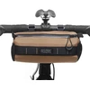 Pack2ride Askme dviračio krepšys ant vairo - atsparus vandeniui, patvarus Cordura audinys ir kasdienių reikmenų laikiklis - priekinė dviračio laikymo vieta, krepšys dviračių kelionėms (ruda)