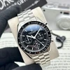 Pagani Design 1701 V3 vyriškas chronografas kvarcinis laikrodis 40 mm Vk63 kalibras nerūdijančio plieno veidrodinis safyro stiklo laikrodis 100 m atsparus vandeniui sportinis laikrodis, juodas