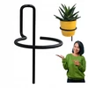 Pakabinama metalinė gėlė Loft vazonas 14cm, juodas