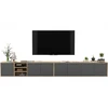 TV staliukas Pakabinama Tv spintelė Loft Komoda Grafit Mat 300 cm