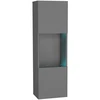 Pakabinama vitrina spintelė pilka grafito Mdf durelės 40cm Point Type-22 Blancmeble