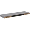 Pakabinamos lentynos, 2vnt., pilkos, 80x23,5x3,8cm, MDF