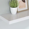 Pakabinamos lentynos, 4vnt., baltos, 120x23,5x3,8cm, MDF