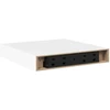 Pakabinamos lentynos, 4vnt., baltos, 23x23,5x3,8cm, MDF