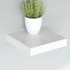 Pakabinamos lentynos, 4vnt., baltos, 23x23,5x3,8cm, MDF