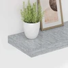 Pakabinamos sieninės lentynos, 4vnt., pilkos, 50x23,5x3,8cm, MDF