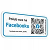 Pamėkite mus Facebook Qr 14x30 cm lipdukas #f00aqr