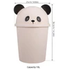 Panda dizaino šiukšliadėžė vaikams ir namams