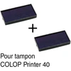 Papildomi rašalo padėkliukai antspaudams Colop Spausdintuvas 40, 59 x 23 mm – juodi (2 vnt.)