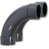 Ventiliatorius Paradies Pool Pvc alkūnė 90° skersmuo 50 mm su klijavimo movomis, Pvc-u movos vamzdžio jungtis vamzdžio žarnos klijavimo jungtis klijavimui, kokybė iš europo, kiekis: 2 vienetai