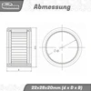 Parts and Parts adatinė įvorė Hk2220 22 x 28 x 20 mm, didelio tikslumo, sunkios apkrovos, mažos trinties, patvarus adatinis guolis automobiliams, mechanizmams ir mechaniniams įrenginiams