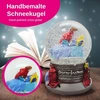 Pasakų sniego gaublys "mieganti gražuolė" su blizgučiais