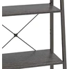 Pastatoma lentyna, 4 aukštų, juodos spalvos, 56x35x140cm
