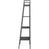 Pastatoma lentyna, 4 aukštų, juodos spalvos, 56x35x140cm